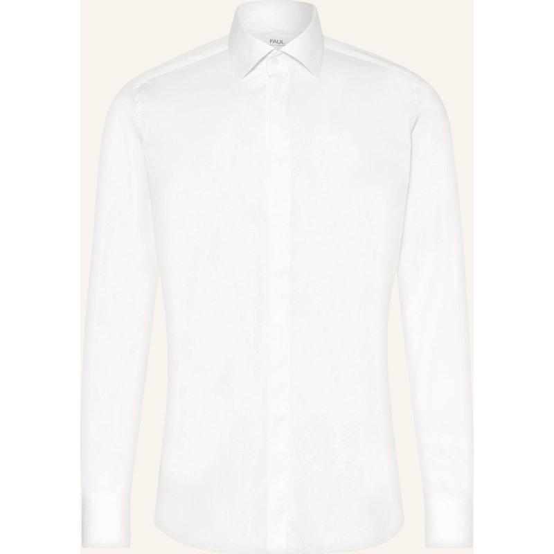 Paul Hemd Slim Fit Mit Umschlagmanschette weiss