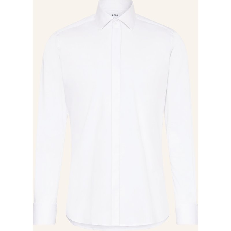 Paul Hemd Slim Fit Mit Umschlagmanschette weiss