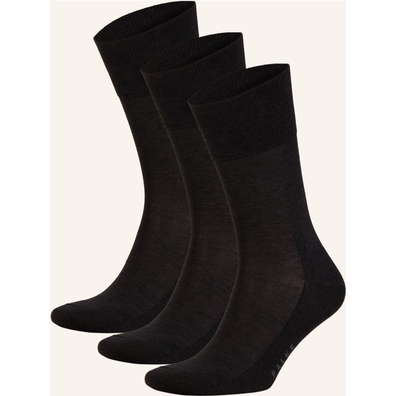 Falke 3er-Pack Strümpfe Tiago grau