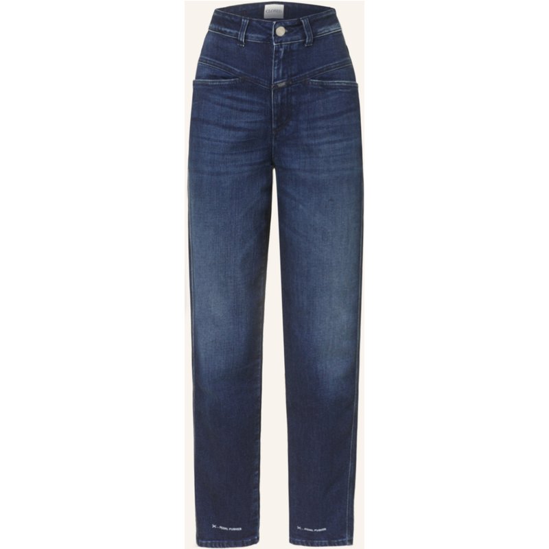 Closed Cropped Jeans Pedal Pusher blau