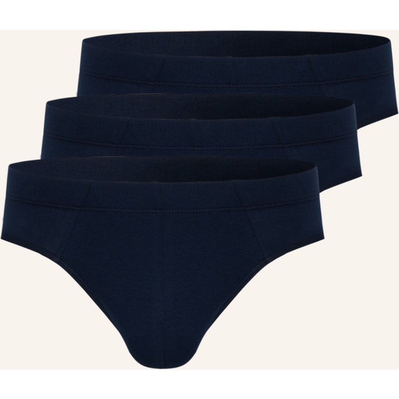 Schiesser 3er-Pack Slips 95/5 blau
