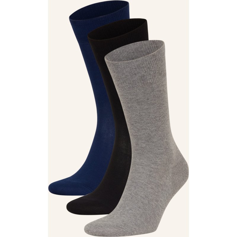 Falke 3er-Pack Strümpfe Family grau