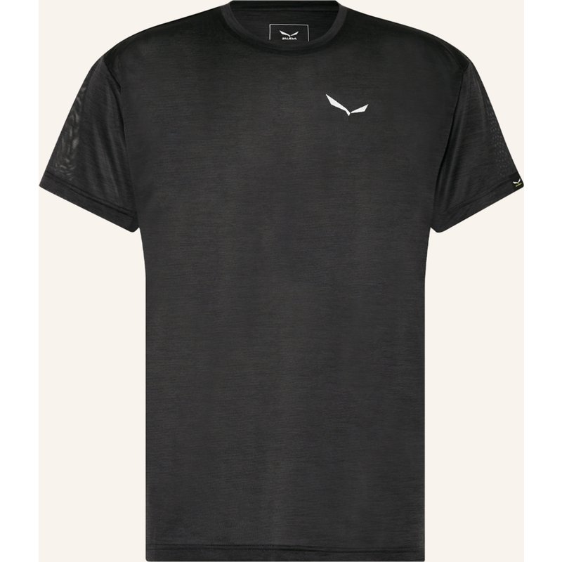 Salewa T-Shirt Puez Melange Dry'ton schwarz
