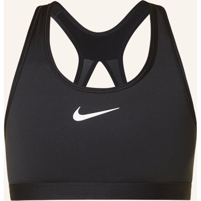 Nike Sport-Bh Swoosh Mit Mesh schwarz