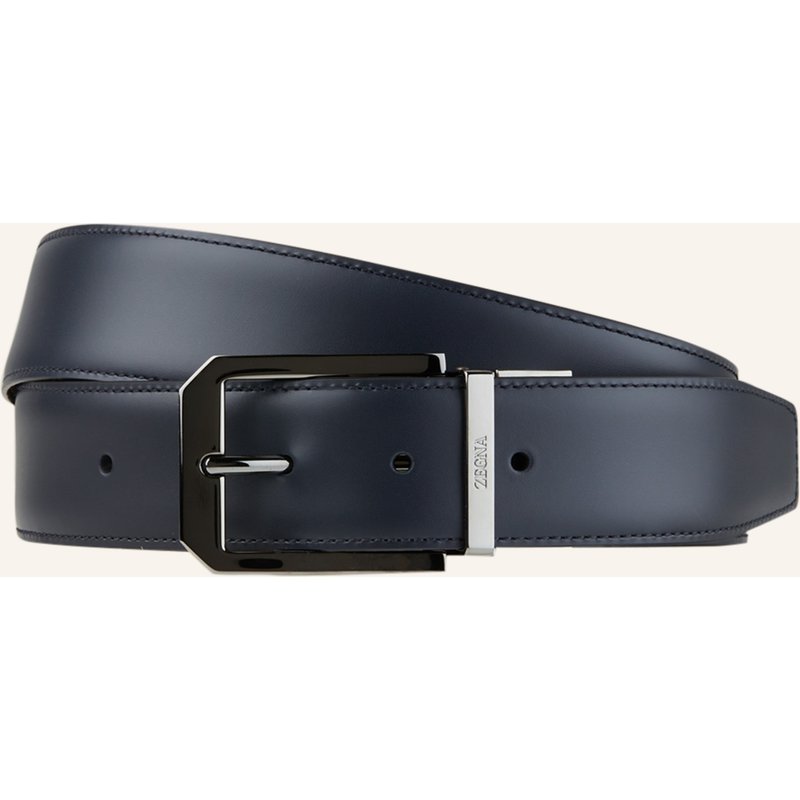 Zegna Ledergürtel Zum Wenden schwarz