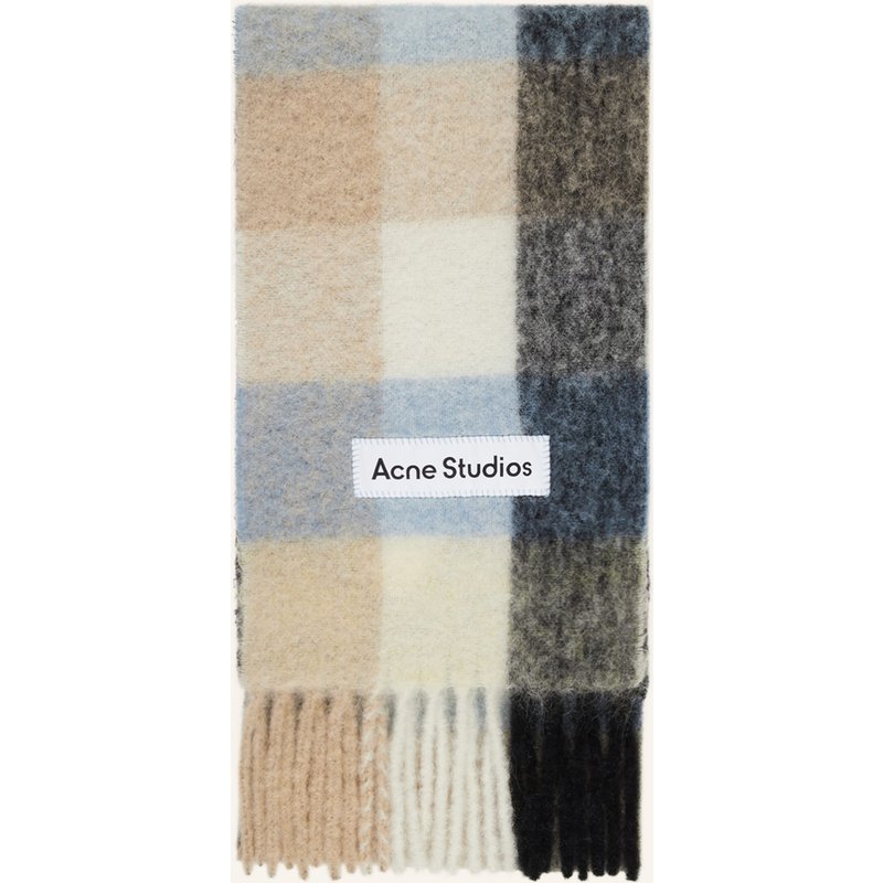 Acne Studios Schal Mit Alpaka blau