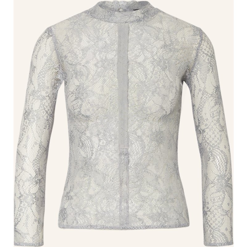 Kinga Mathe Trachtenbluse Lina Aus Spitze Mit 3/4-Arm grau