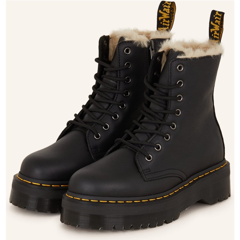 Dr. Martens Schnürboots Jadon Mit Kunstfell schwarz