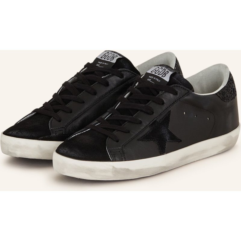 Golden Goose Sneaker Super-Star Mit Pailletten schwarz