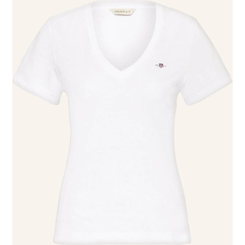 Gant T-Shirt weiss