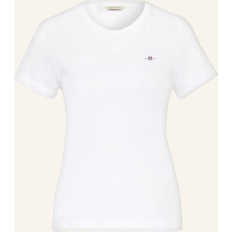 Gant T-Shirt weiss