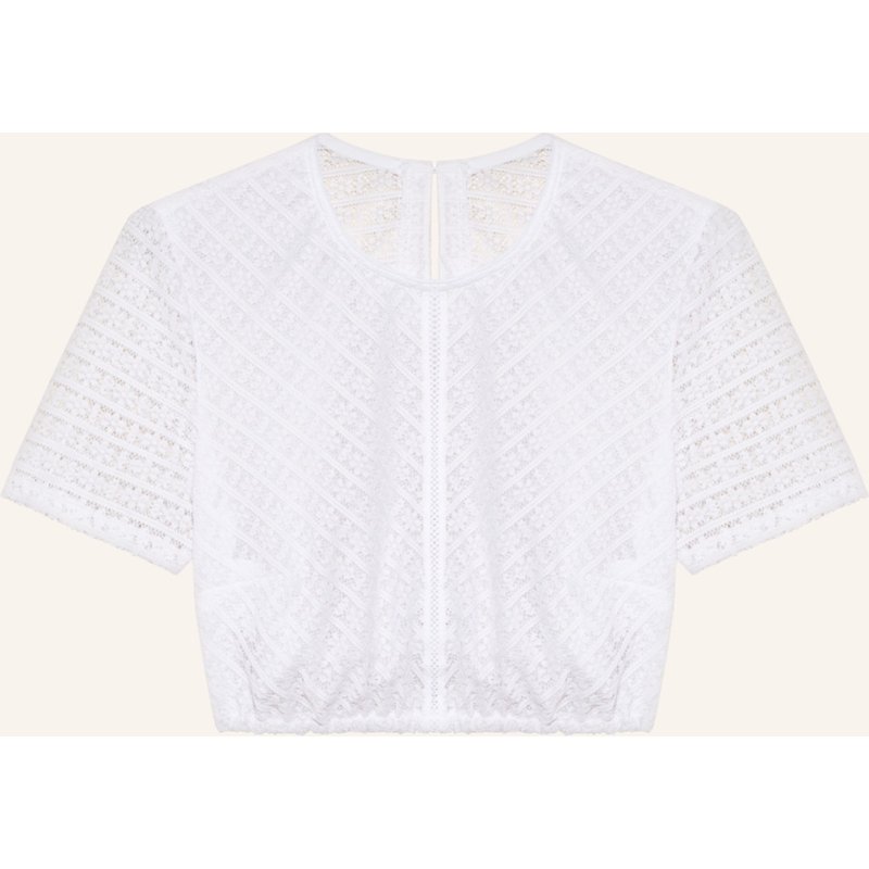 Waldorff Dirndlbluse Aus Spitze weiss