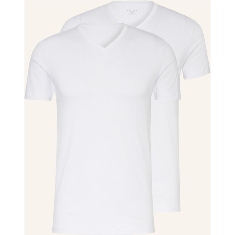 Falke 2er-Pack V-Shirts Daily Comfort weiss