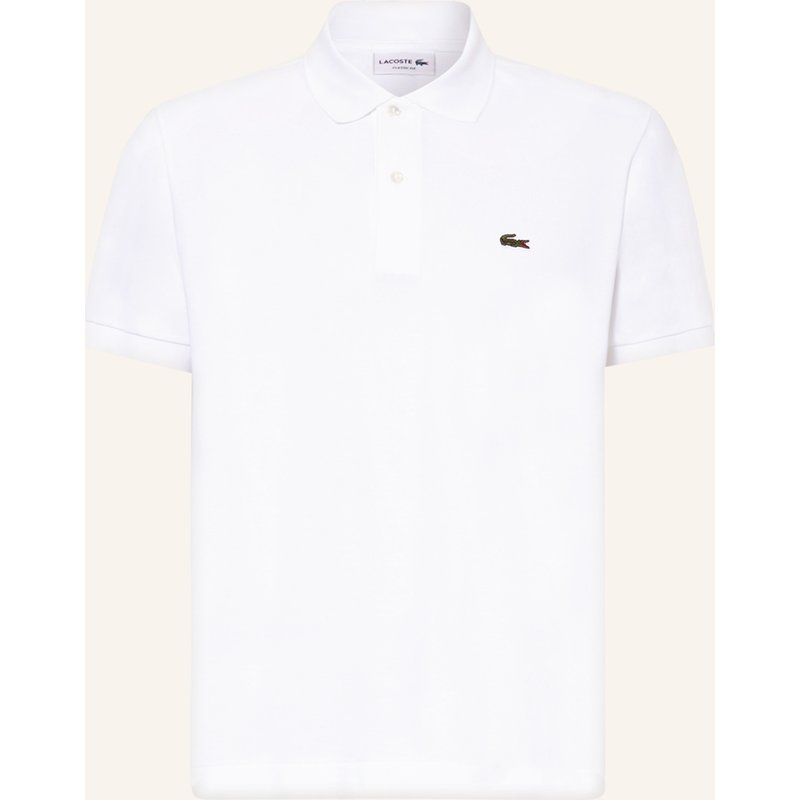 Lacoste Piqué-Poloshirt Classic Fit weiss
