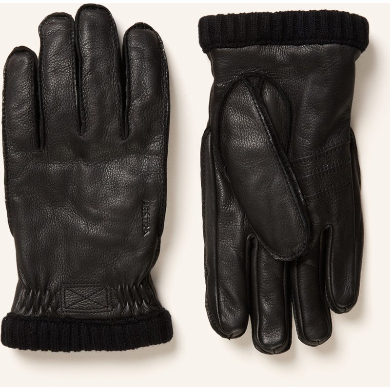 Hestra Lederhandschuhe schwarz
