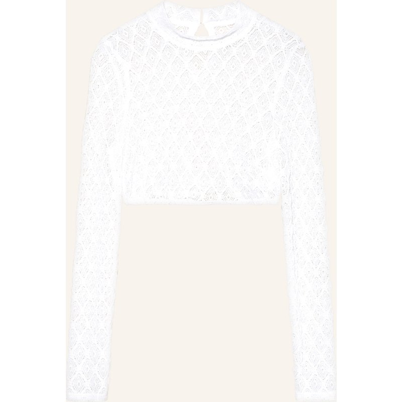 Waldorff Dirndlbluse Aus Spitze weiss