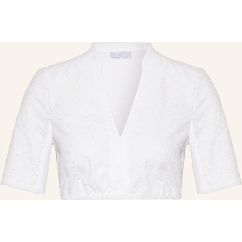 Waldorff Dirndlbluse Im Materialmix weiss