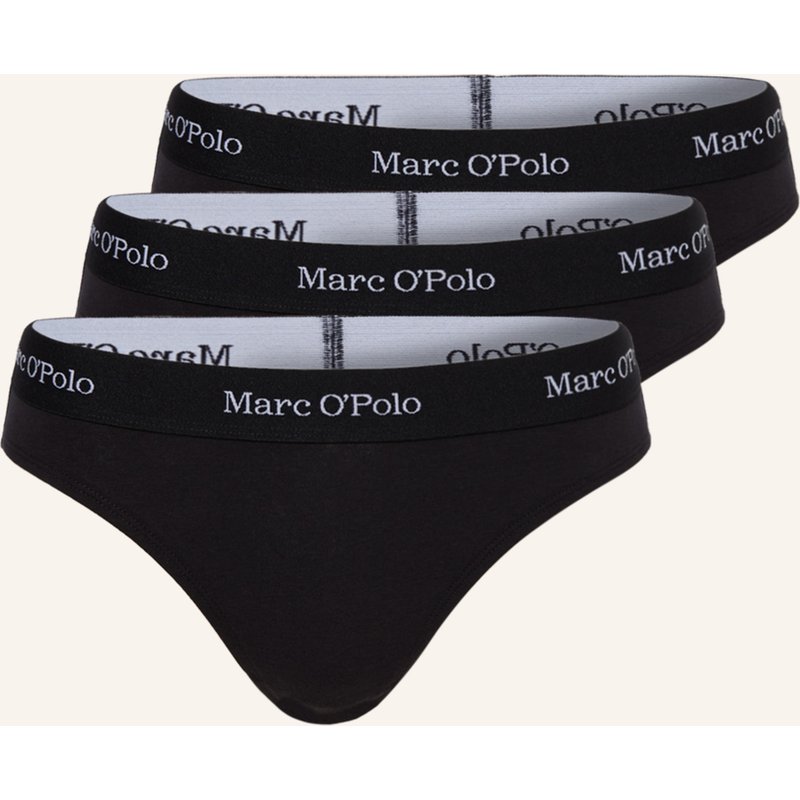 Marc O'polo 3er-Pack Slips schwarz