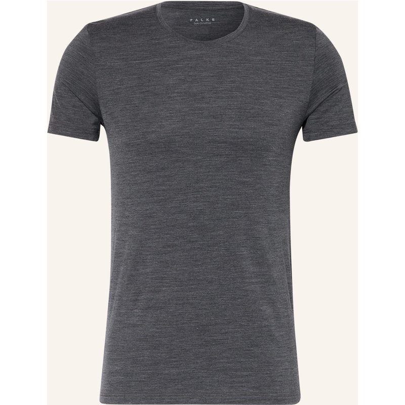 Falke T-Shirt Daily Climawool Mit Merinowolle grau
