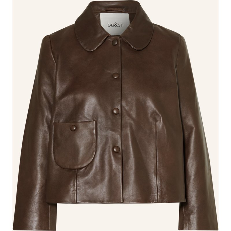 Ba&Sh Lederjacke Milos braun