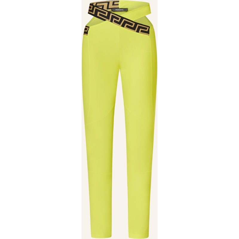 Versace Tights Mit Cut-Out gelb