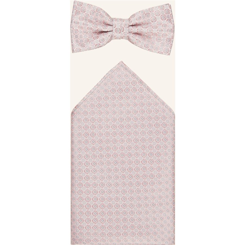Prince Bowtie Set: Fliege Und Einstecktuch rot