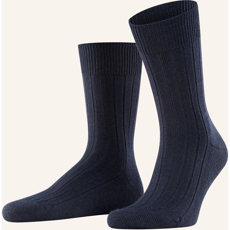 Falke Strümpfe Teppich Im Schuh Aus Merinowolle blau