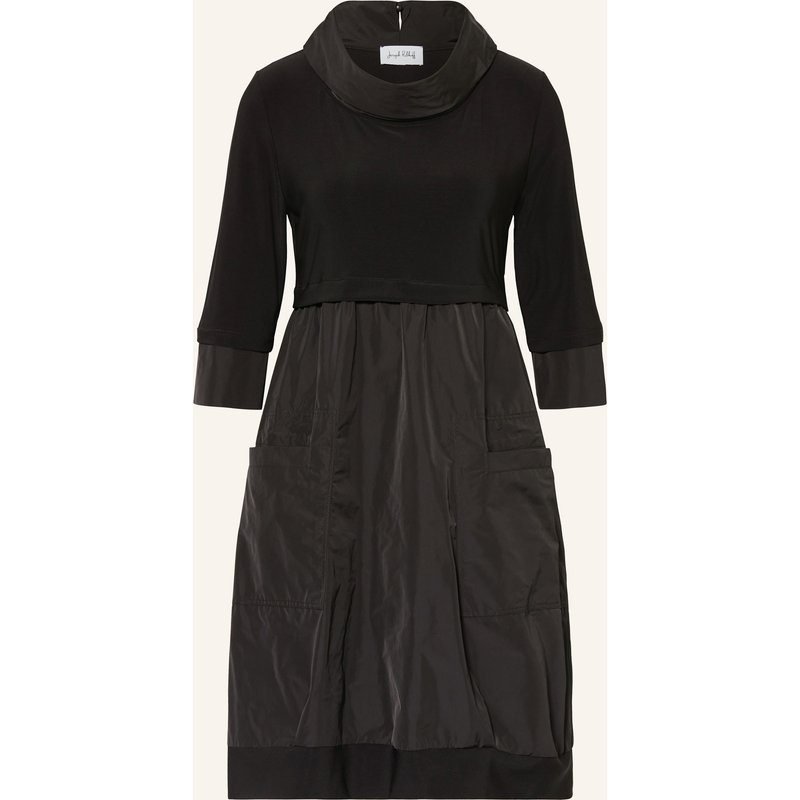 Joseph Ribkoff Kleid Mit 3/4-Arm Im Materialmix schwarz