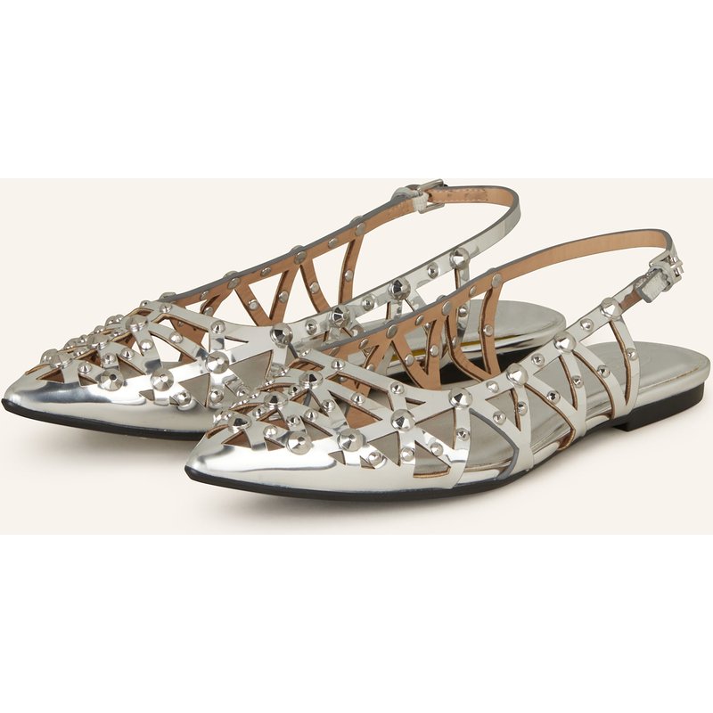 Ash Slingballerinas Bazaar Mit Nieten silber