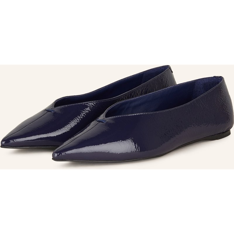 Carrano Lackballerinas blau