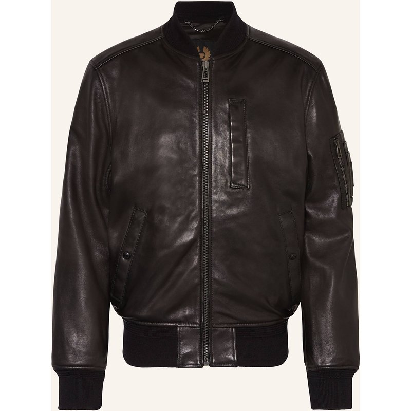 Belstaff Lederjacke Marker schwarz
