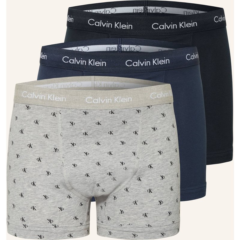 Calvin Klein 3er-Pack Boxershorts Cotton Stretch grau