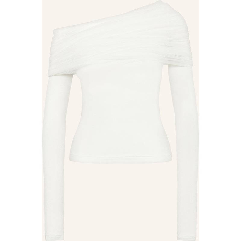 Christopher Esber One-Shoulder-Shirt Sonora weiss