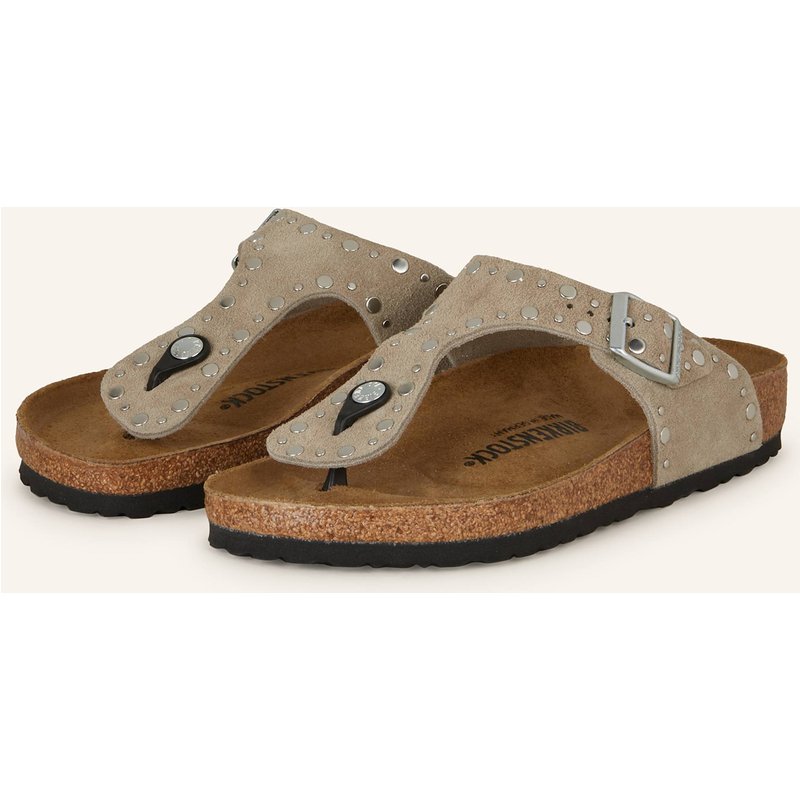 Birkenstock Zehentrenner Gizeh Rivet Leve beige