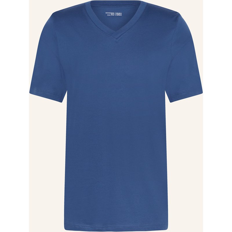 Schiesser Schlafshirt Mix+Relax blau