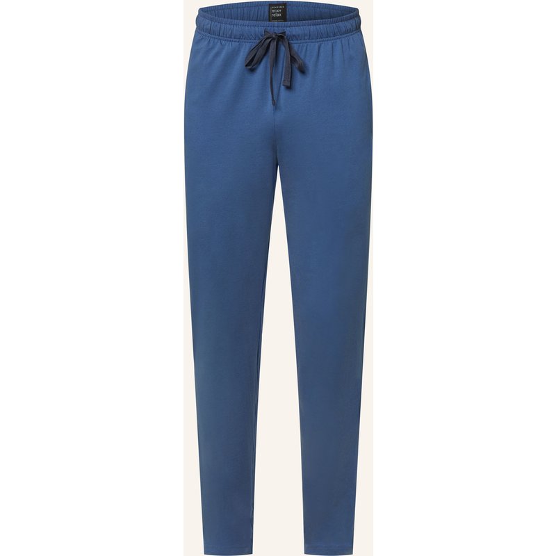 Schiesser Schlafhose Mix+Relax blau