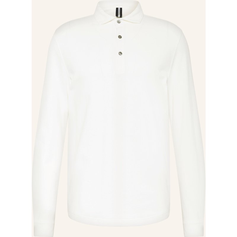 Profuomo Jersey-Poloshirt weiss
