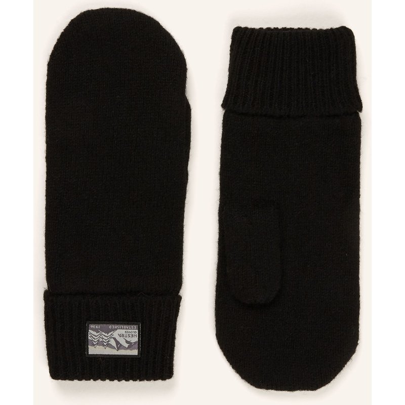 Hestra Fäustlinge Raggwool Mitt schwarz