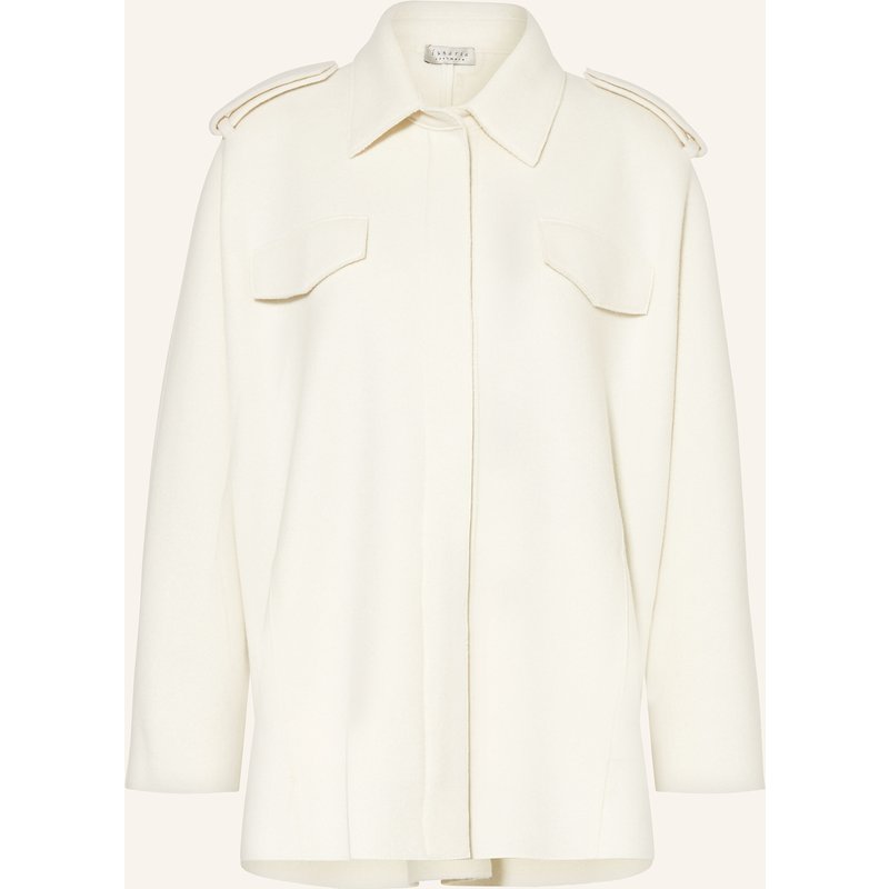 Lunaria Cashmere Wolljacke Mit Cashmere weiss