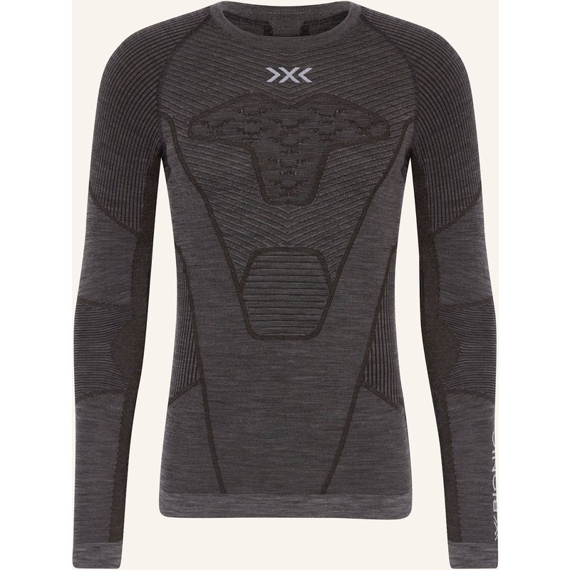 X-Bionic Funktionswäsche-Shirt Symbio Merino Aus Merinowolle grau