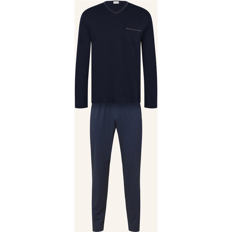 Mey Schlafanzug Serie Pure Night blau