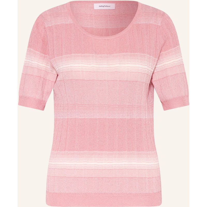 Darling Harbour Strickshirt Mit Glitzergarn rosa