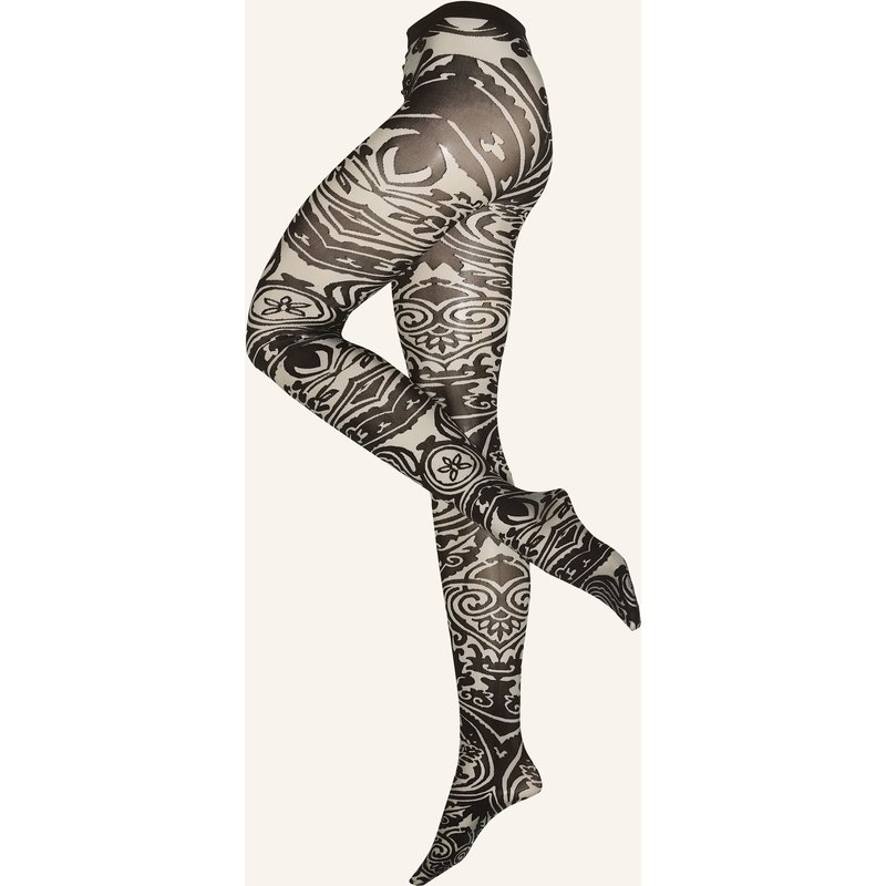 Wolford Feinstrumpfhose Paisley Tattoo schwarz