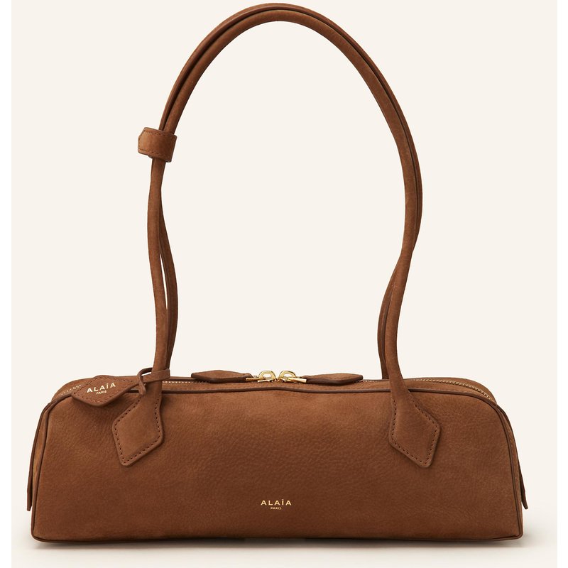 Alaïa Schultertasche Le Teckel Medium braun
