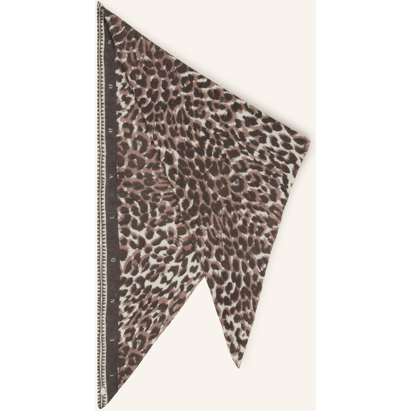 Friendly Hunting Dreieckstuch Cheetah Aus Cashmere beige