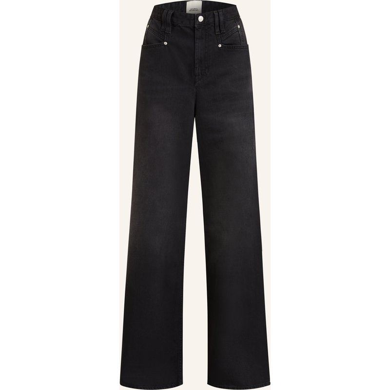 Isabel Marant Straight Jeans Lemony-Gb schwarz