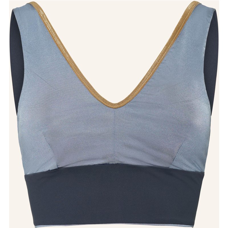 Mymarini Bustier-Bikini-Top Yoga Top Shine Zum Wenden grau