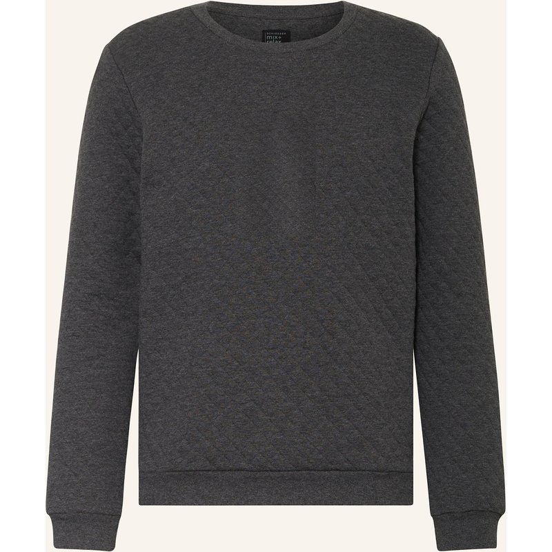 Schiesser Lounge-Sweatshirt Mix+Relax grau