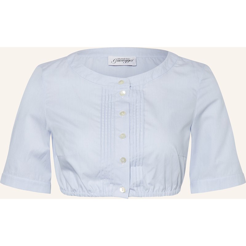 Grasegger Dirndlbluse Elke blau