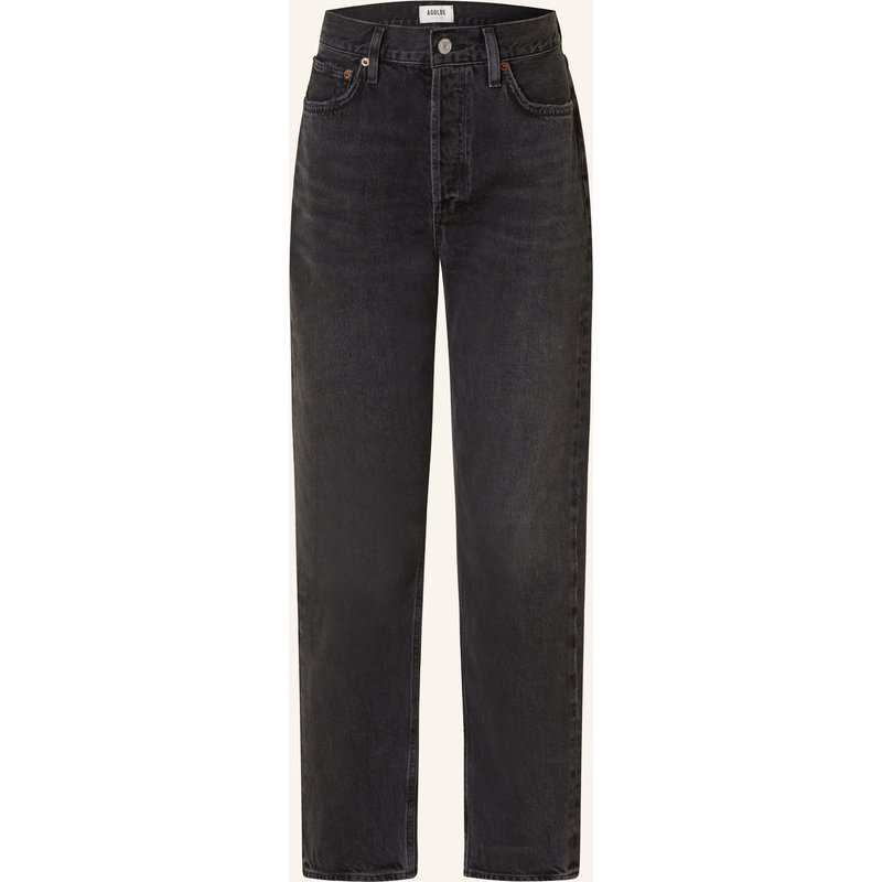 Agolde Straight Jeans 90's Pinch Waist schwarz